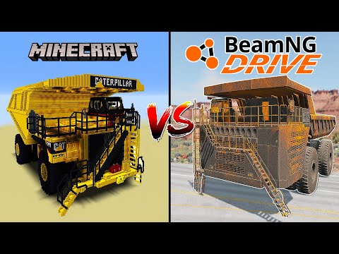 Minecraft mining dumper VS BeamNG drive mining dumper - WHERE IS BEST?