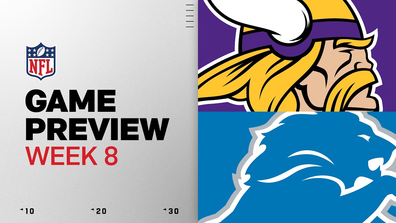 Minnesota Vikings vs Detroit Lions | 2026 Week 8 Game Preview