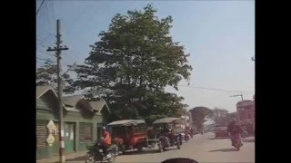 preview picture of video 'Riding a motorbike, border town Tachileik'