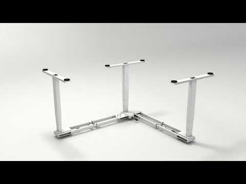 Elektriski augstumā regulējams stūra galda rāmis MAJOR