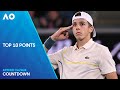 Arthur Cazaux Top 10 Points Australian Open 2024
