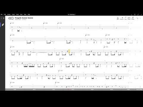 Fragole buone buone ( Luca Carboni ) ,Tablatura e base Senza Basso - Backing bass track - NO BASS