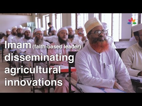 Imam (faith-based leader) disseminating agricultural innovations