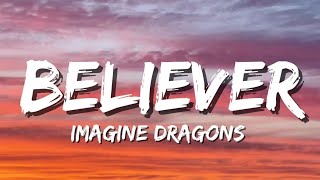 Download lagu Believer – Imagine Dragons | Dark Lyric Video mp3