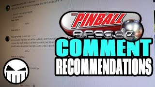 Pinball Arcade Table & Alternatives Comment Recommendations