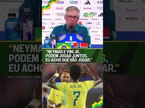 NEYMAR E VINI JR COMO DUPLA DE ATAQUE? OLHA O QUE O ANCELOTTI FALOU! #shorts