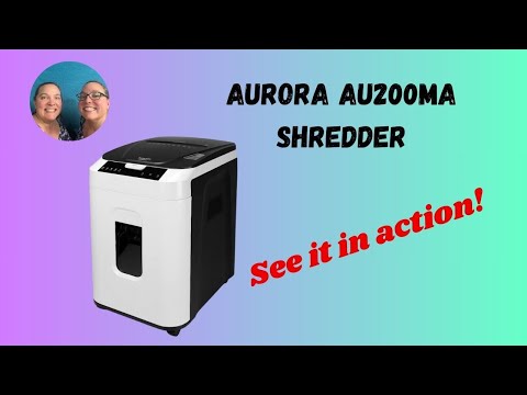 Aurora AU200MA Shredder - To Shred Documents From the Storage Unit Auctions