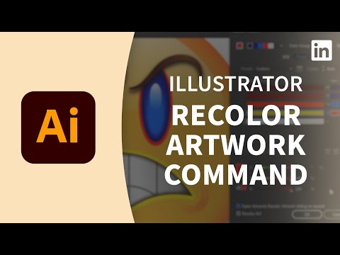 Illustrator教程--瀏覽重新著色的作品命令 (Illustrator Tutorial - Navigating the Recolor Artwork command)