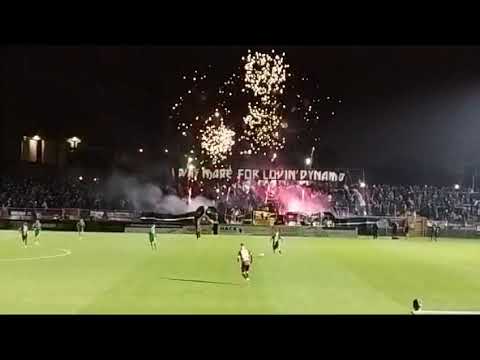 BFC Dynamo Pyroaktion mit Feuerwerk gegen Chämieeee Leipzig 07.02.25
