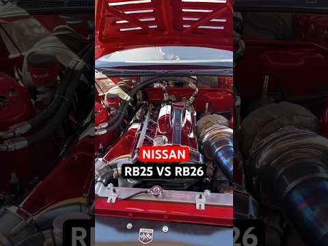 The Difference Between The Nissan Skyline RB25 and RB26 🤯 #shorts