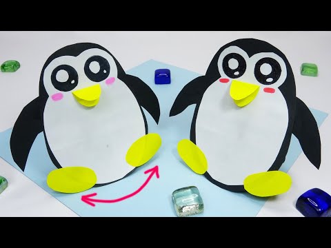 DIY christmas How to make paper penguin Easy paper crafts
