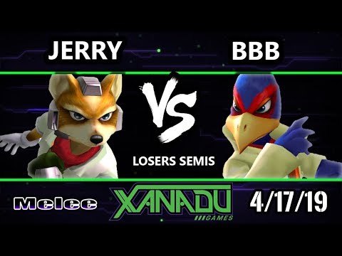 S@X 298 SSBM - BBB (Falco) Vs. Jerry (Fox) - Smash Melee Losers Semis