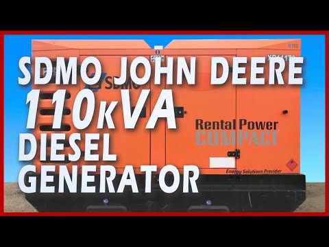 SDMO John Deere Diesel Generator 110kVA – XP11179 Test #sdmo  | #fgwilson Authorised Dealer