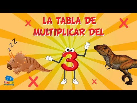 La tabla de multiplicar del 3 | Vídeos Educativos para Niños