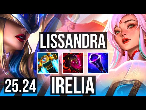 LISSANDRA vs IRELIA (MID) | 41K damage | KR Diamond | 25.24