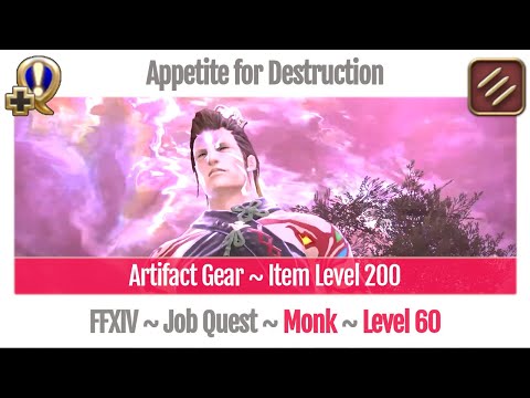 FFXIV Monk Level 60 Job Quest ~ Heavensward ~ Appetite for Destruction