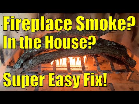 ✅ How to Keep Fireplace Smoke🔥💨Out of Your House 🏠 and Up Your Chimney!
