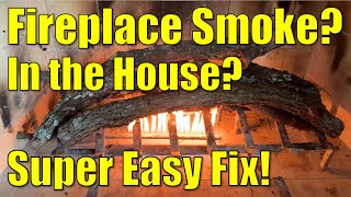 ✅ How to Keep Fireplace Smoke🔥💨Out of Your House 🏠 and Up Your Chimney!