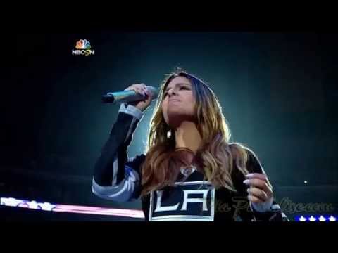 Pia Toscano Sings The National Anthem - LA Kings vs Chicago Blackhawks WCF Game #4 - 5/26/14