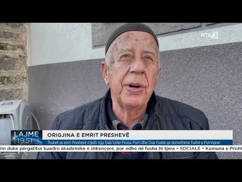 Thuhet se emri Preshevë rrjedh nga fjala turke Pirasa Purri dhe Ova Fushë që domethënë Fushë e Purri