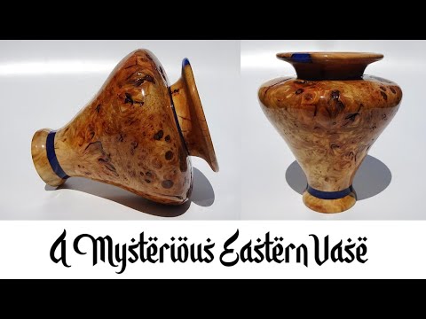 Wood turning - A large Burr/Burl Eastern Style Vase
