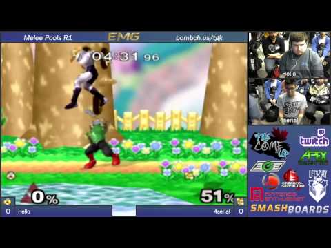 Hello vs 4serial   The Come Up   SSBM Pools