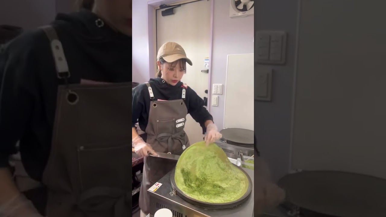 まかないクレープ🍵このクレープが大好きすぎる🫶🏻 #クレープ #crepe #まかない