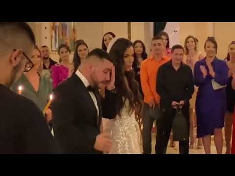 Prvi poljubac mladenaca - Svadba Miloša Trajkovića