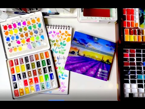 Komorebi Watercolor set Review and Swatching