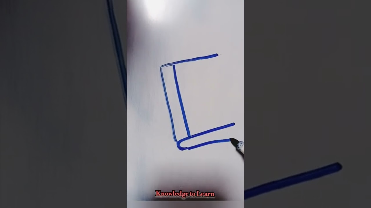 How to draw book 📙l Simple & easy l Easy drawing series l Knowledge to Learn #howtodraw #book #easy