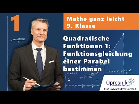 Math made easy: Grade 9 Part 1: Functional equation of parabolas