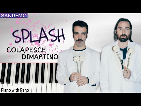 Colapesce & Dimartino - Splash | Sanremo 2023 Italy 🇮🇹| Piano Cover |  Eurovision 2023