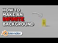 How To Make An INFINITE Background In Blender