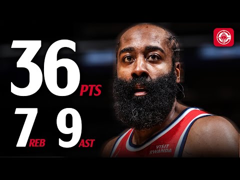 James Harden Drops 36 PTS in Win vs Wizards