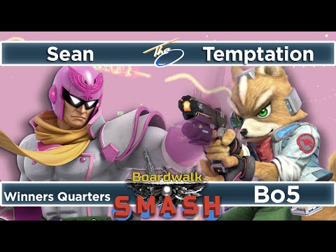 Sean (C. Falcon) v Temptation (Fox) | Winners Quarter Final - Boardwalk Smash #40 CFL SSBU