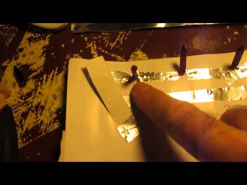 Aluminum foil tape circuit - parallel and series with mini light bulbs