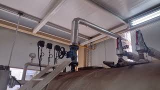 manutenção na caldeira industrial