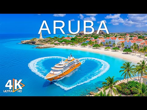 Aruba 4K 🌊 Pristine Beaches, Clear Horizons & Pure Caribbean Energy with Deep House Chill Music