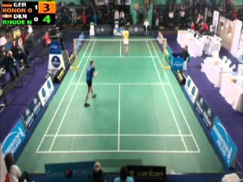 Irish Open 2012 Womens Singles Qtr Natalia Koch Rhode DEN v Olga Konon GER