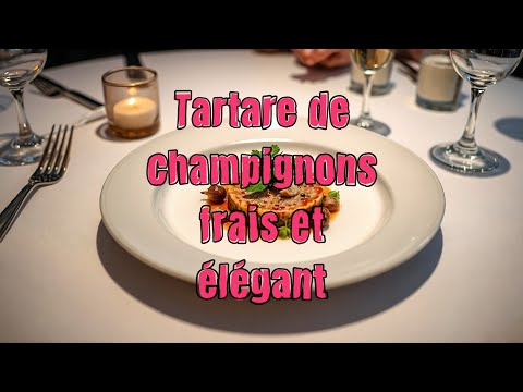 Tartare de champignons frais et élégant