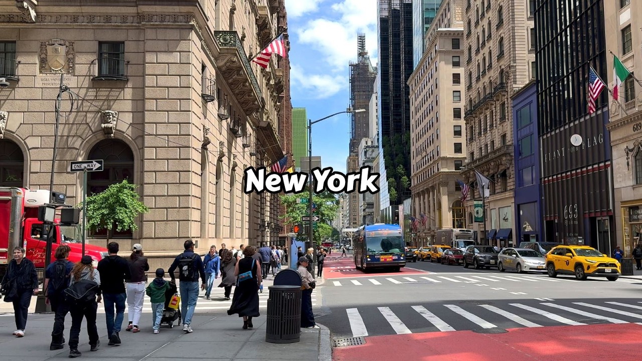 A Day Out In Manhattan Fifth Avenue New York 4k Walking Tour