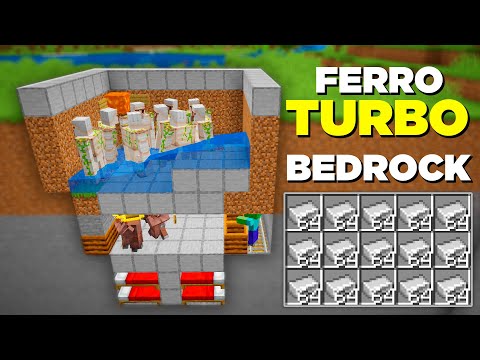 ✔️ THE BEST IRON FARM for BEDROCK EDITION - EASY AND EFFICIENT - MINECRAFT 1.21 TUTORIAL