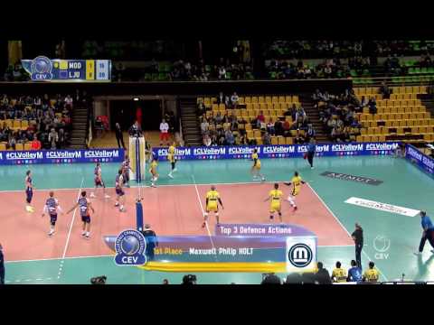 2017 CLVolleyM - 4th Round Leg 1 - Top 3 Defence Actions
