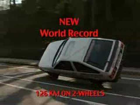 kaza crash komik dünya rekoru sürücü süper show