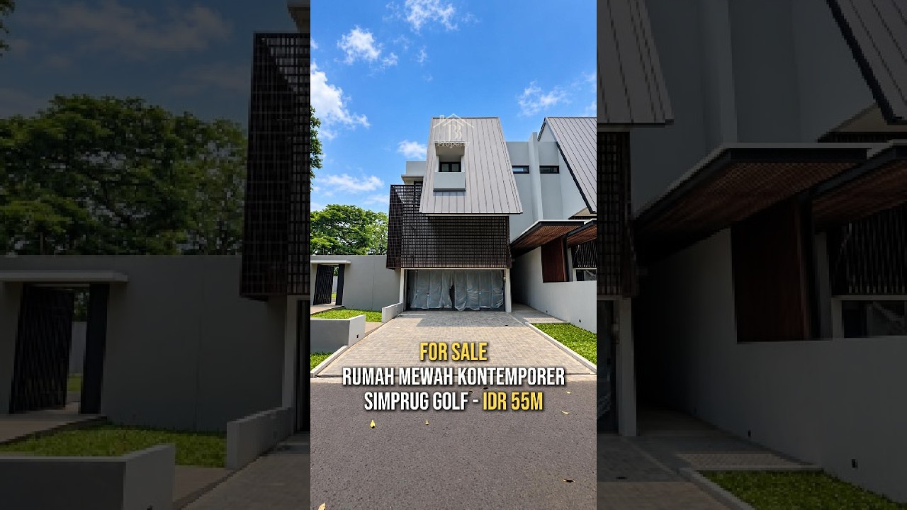Dijual Rumah Mewah Design Kontemporer di Elite Simprug Golf dengan Penjagaan 24 Jam Selangkah ke Senayan City