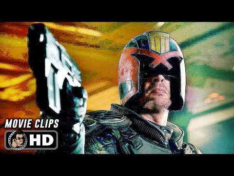 DREDD CLIP COMPILATION (2012) Sci-Fi, Karl Urban
