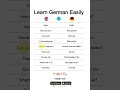 Learn German Easily