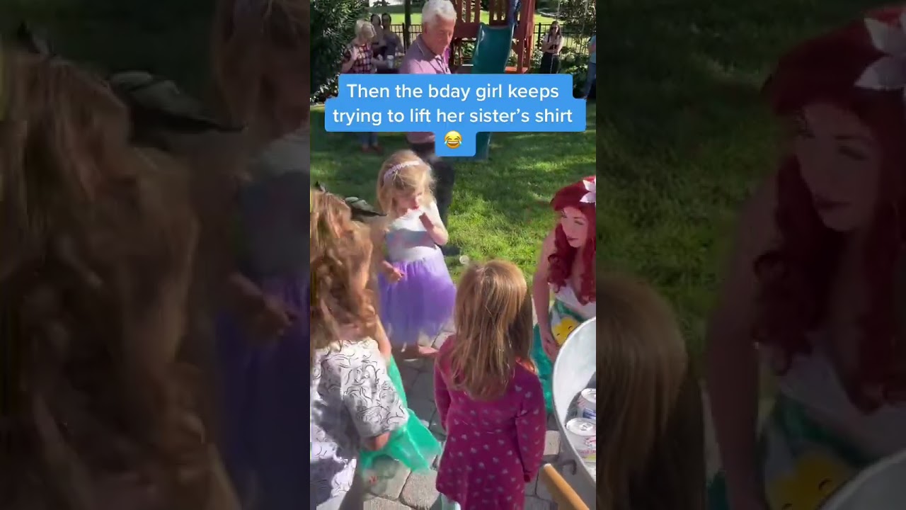 What really happens at parties 🧜🏻‍♀️ #partyprincess #thelittlemermaid #partofthatworld #ariel