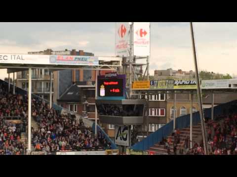 CHARLEROI 1-0 STANDARD vue des business seats et fin de match
