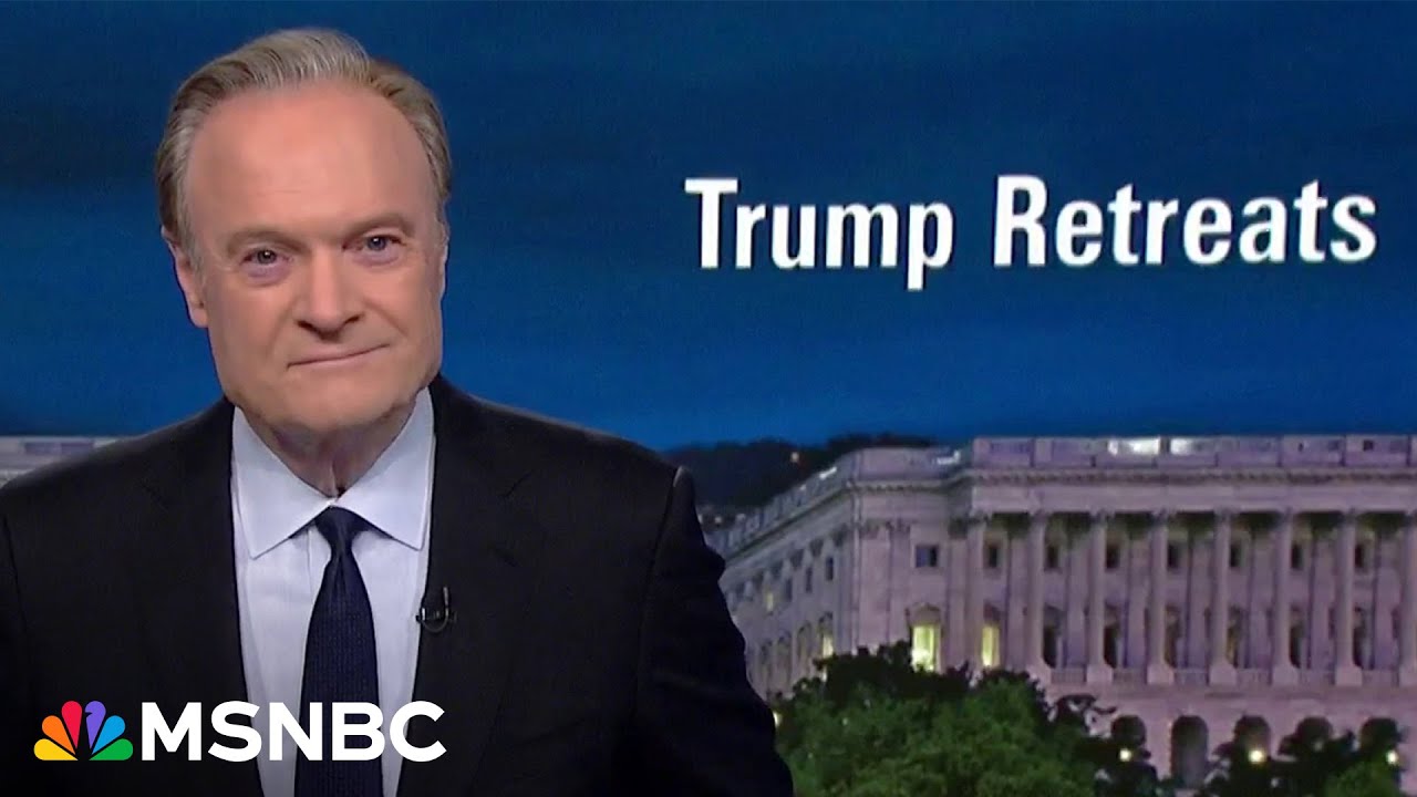 Lawrence: Retreating on tariffs 'confused illiterate clown' Trump admits he's too weak to do his job